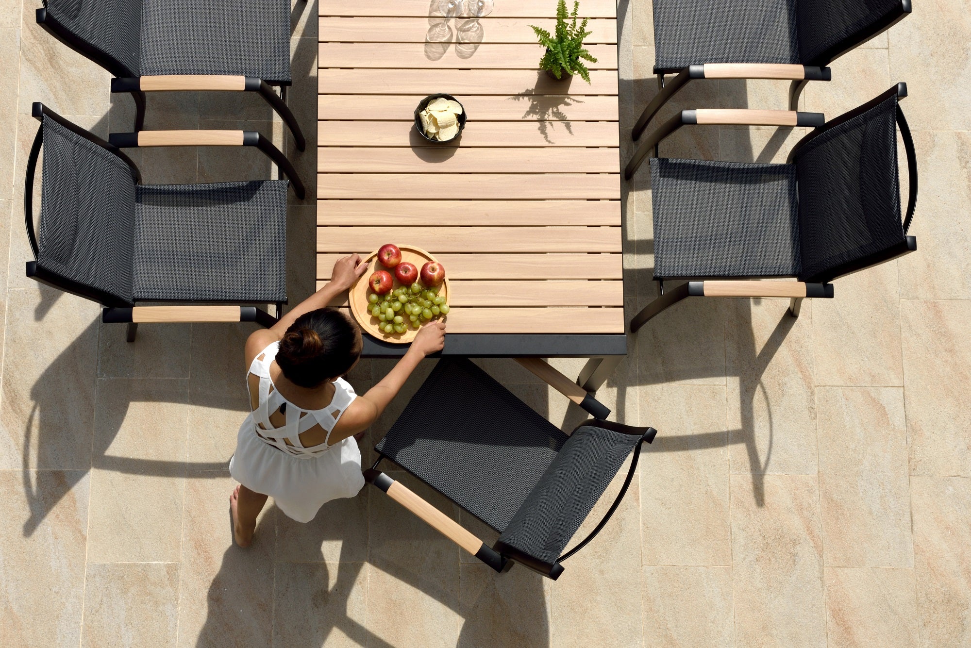 garden dining table ad chairs