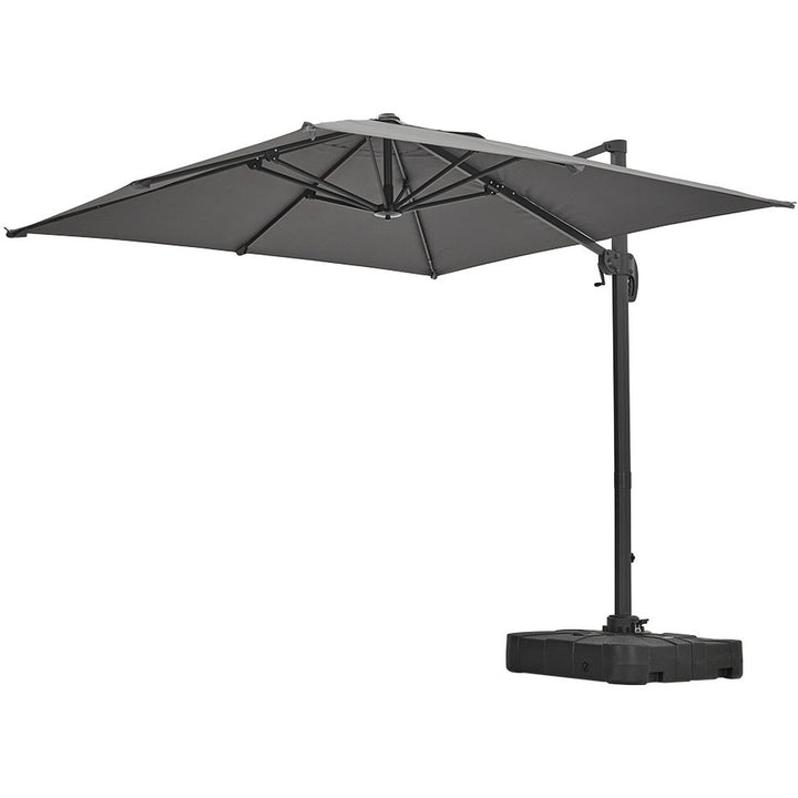 Venus 3m x 3m Square Cantilever Parasol - Charcoal | KENT ONLY DELIVERY