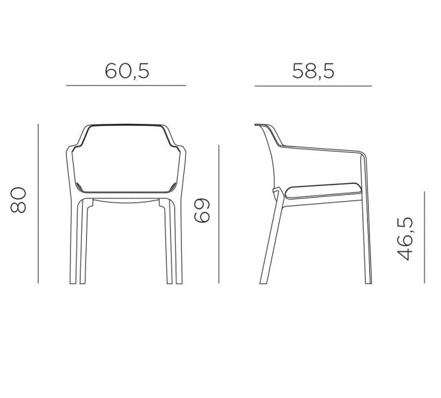 Rio Extendable 8 Seater Dining Set with Net Chairs - Turtle Dove