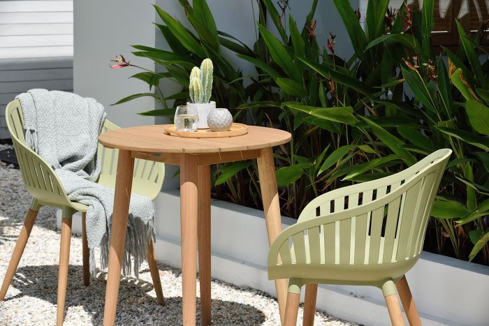 Lifestyle Garden Nassau Bistro 2 Seater 66cm Round Set - Green