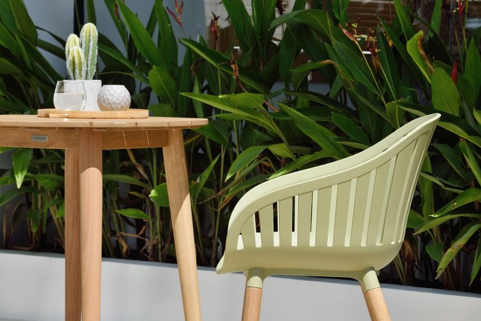 Lifestyle Garden Nassau Bistro 2 Seater 66cm Round Set - Green