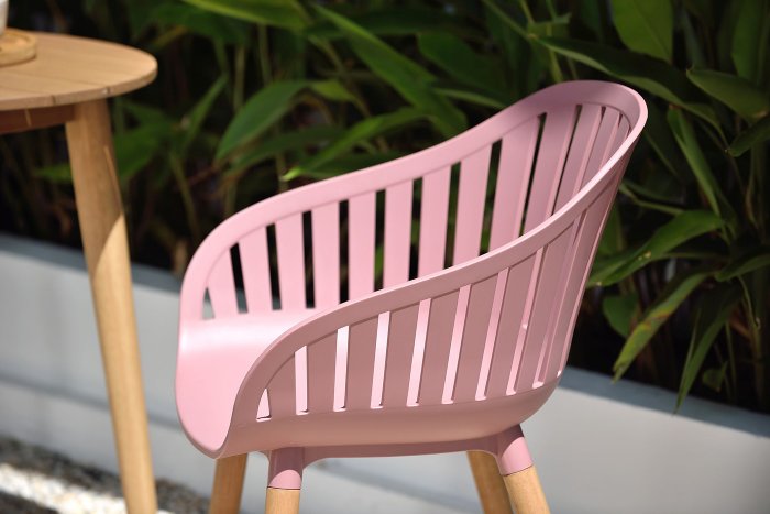 Lifestyle Garden Nassau Bistro 2 Seater 66cm Round Set - Pink
