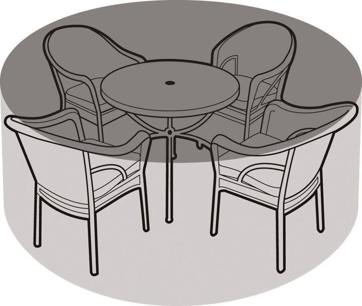 4-6 Seater Round Furniture Set Cover - Green (W1196)