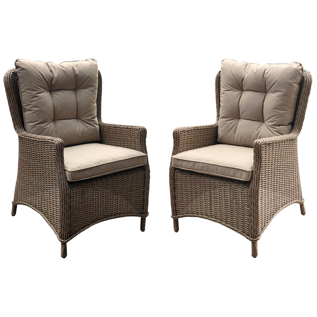 2x Savannah Premium Arm Chairs - Light Oak