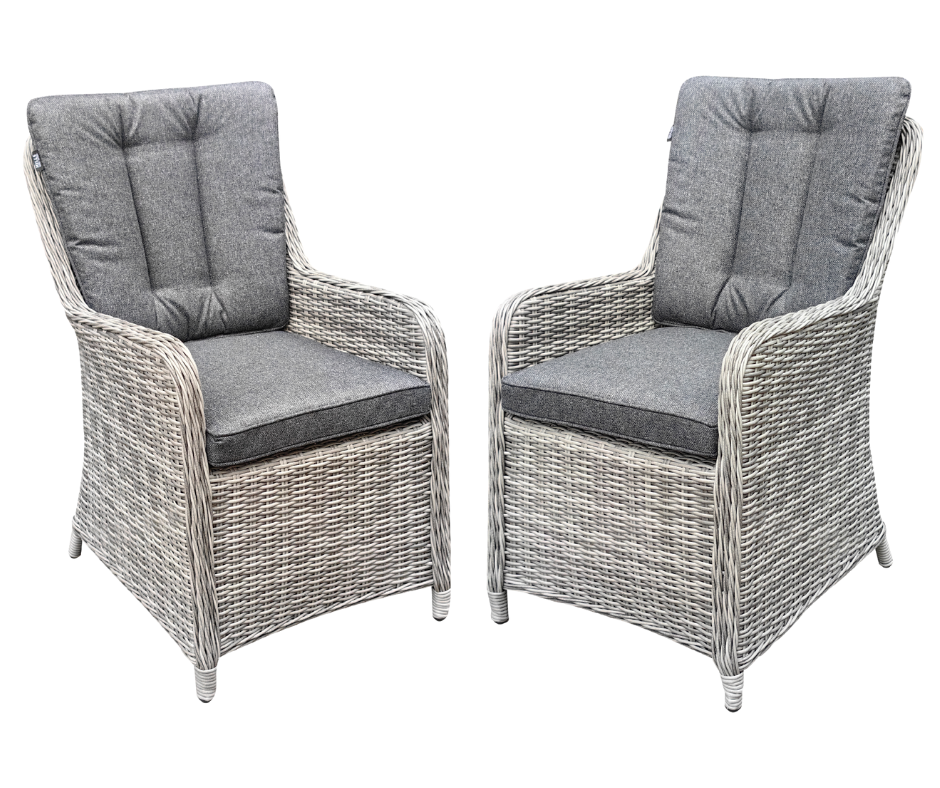 2x California Premium Arm Chairs - Dark Willow