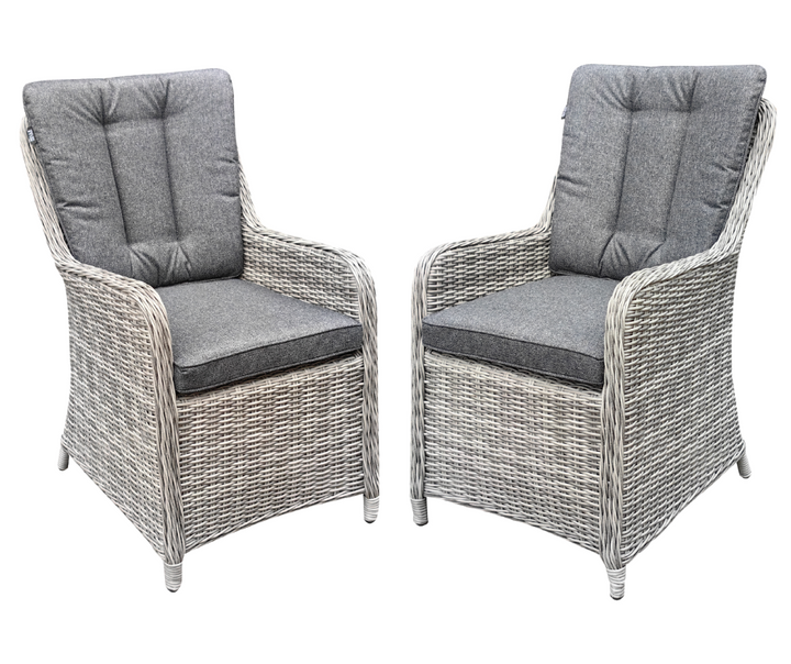 2x California Premium Arm Chairs - Dark Willow