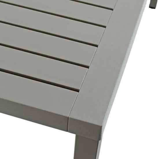 Cube 6 Seat Dining Set with Net Armchairs - Turtle Dove by Nardi