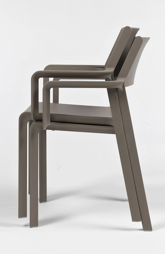 Rio 6 Seat Dining Set Extendable Table with Trill Chairs - Turtle Dove