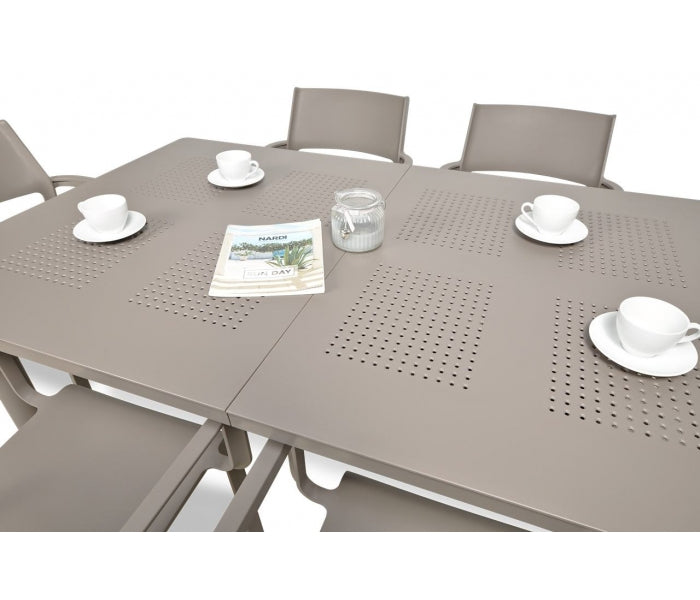 Libeccio 6 Seat Dining Extending Table  with Trill Arm Chairs – Turtle Dove