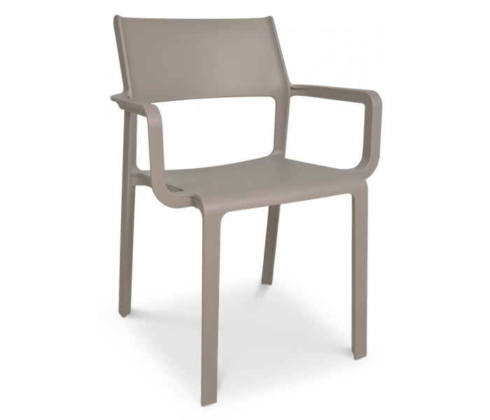 Libeccio 6 Seat Dining Extending Table  with Trill Arm Chairs – Turtle Dove