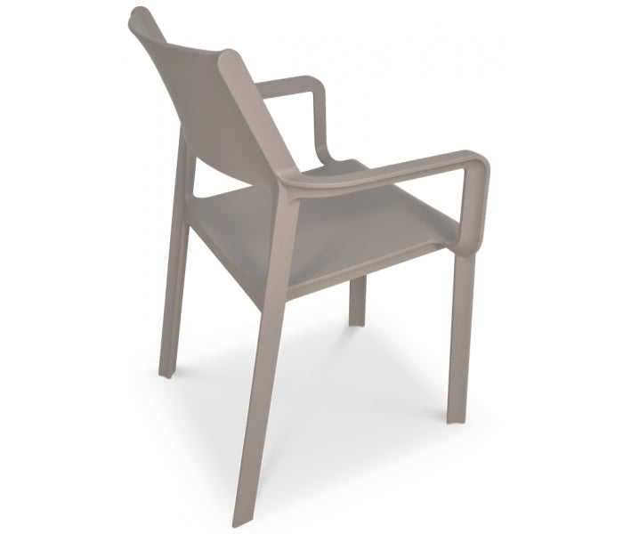 Libeccio 6 Seat Dining Extending Table  with Trill Arm Chairs – Turtle Dove