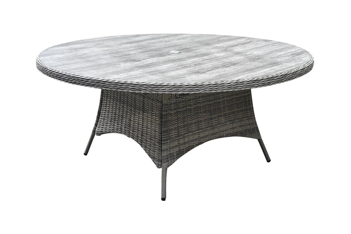 California 8 Seater Round Dining Set - Dark Willow | KENT ONLY DELIVERY