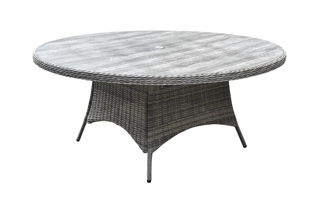 Savannah 8 Seater Round Dining Set - Dark Willow | KENT ONLY DELIVERY
