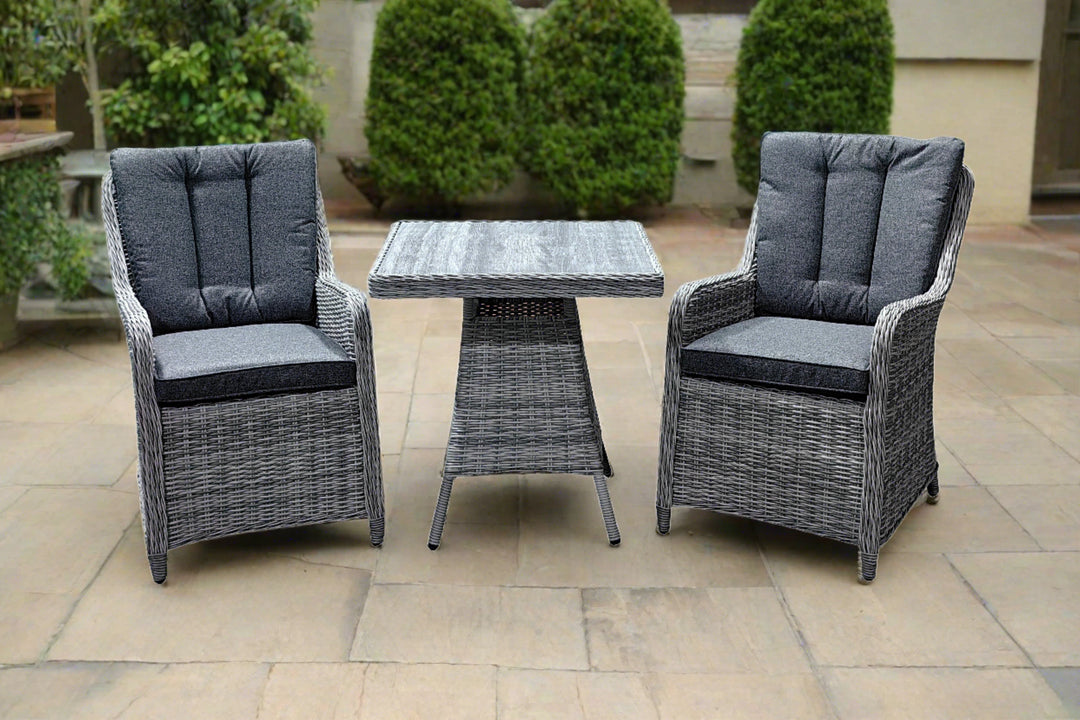 California 2 Seater Square Bistro Coffee Set - Dark Willow