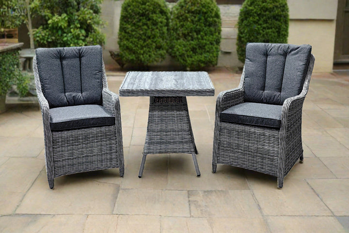 California 2 Seater Square Bistro Coffee Set - Dark Willow