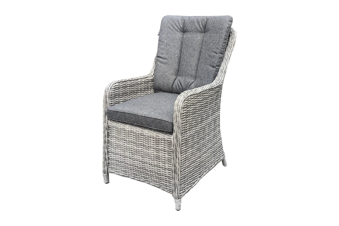 California 6 Seater Round Dining Set - Dark Willow | KENT ONLY DELIVERY