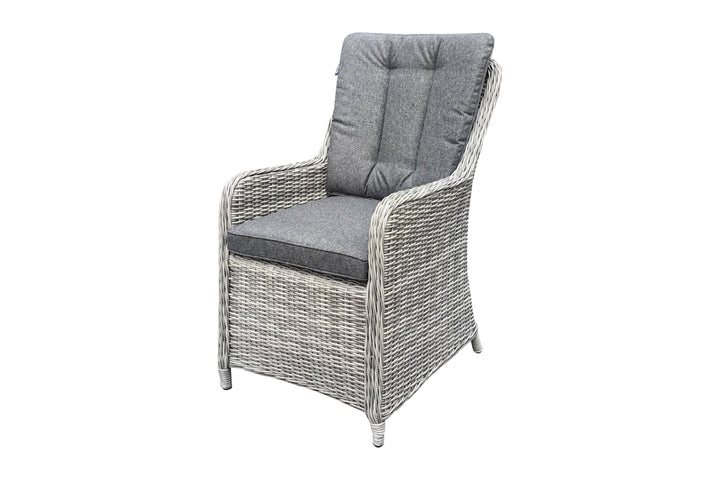 California 6 Seater Round Dining Set - Dark Willow | KENT ONLY DELIVERY