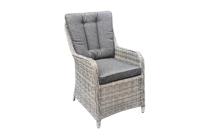 California 6 Seater Round Dining Set - Dark Willow | KENT ONLY DELIVERY