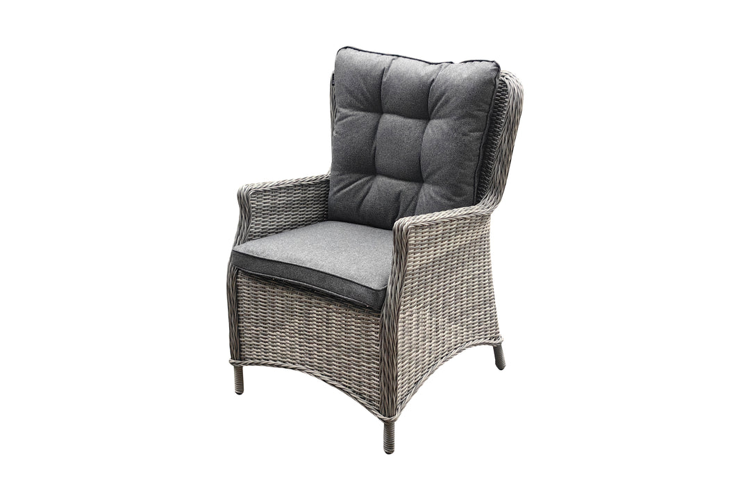 Savannah 6 Seater Round Dining Set - Dark Willow | KENT ONLY DELIVERY