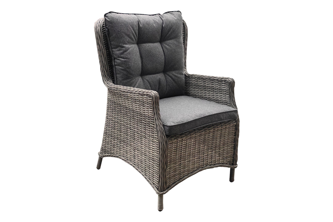 Savannah 6 Seater Round Dining Set - Dark Willow | KENT ONLY DELIVERY