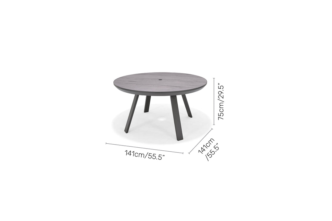 Lifestyle Garden Urbanite Dark Deluxe High Back 6 Seat Round Dining Set