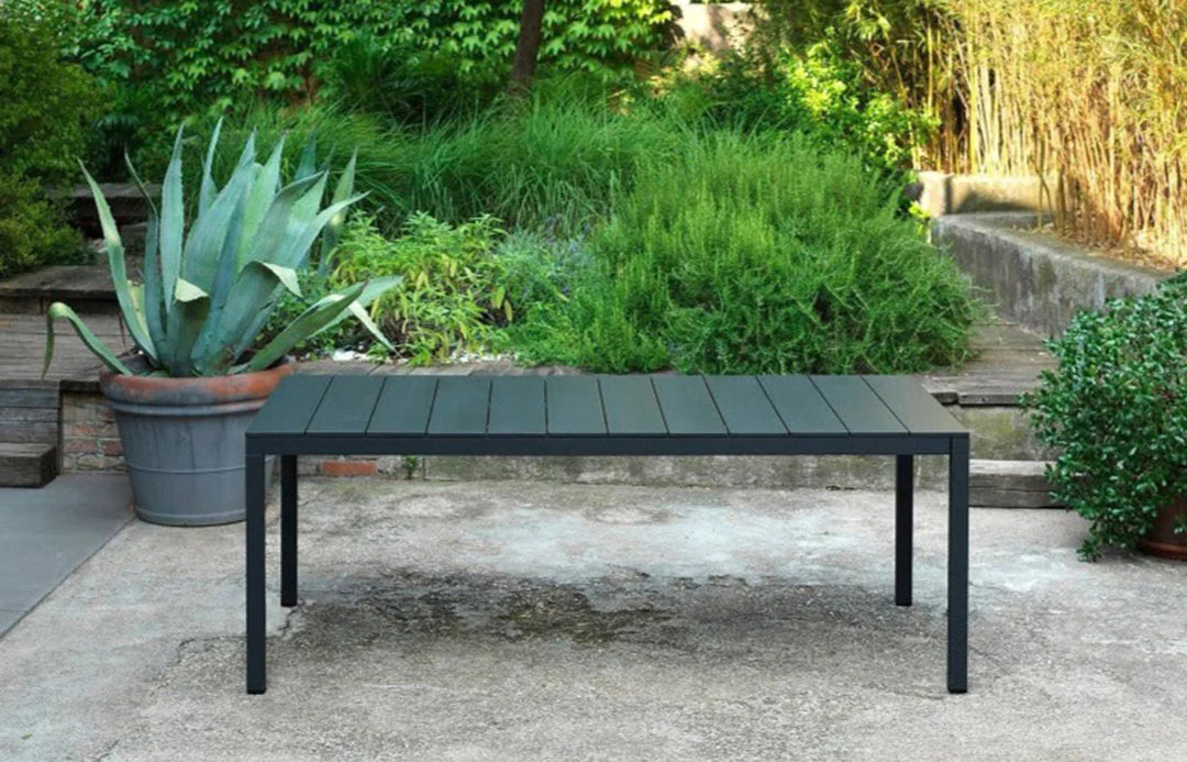 Rio Extendable 8 Seater Dining Set with Net Chairs - Anthracite