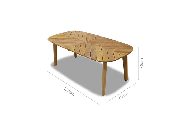 Lifestyle Garden Jade Teak Coffee Table 120x60cm