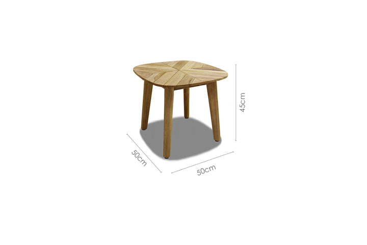 Lifestyle Garden Jade Teak Side Table 50x50x45cm