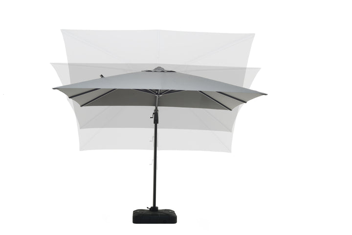 Lifestyle Garden Deluxe 3m x 3m Square Cantilever Parasol - Charcoal | KENT ONLY DELIVERY