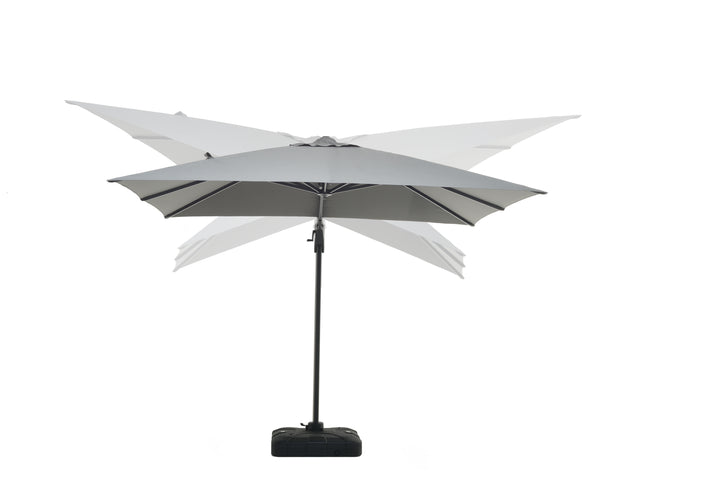 Lifestyle Garden Deluxe 3m x 3m Square Cantilever Parasol - Charcoal | KENT ONLY DELIVERY