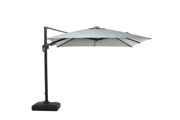 Lifestyle Garden Deluxe 3m x 3m Square Cantilever Parasol - Charcoal | KENT ONLY DELIVERY