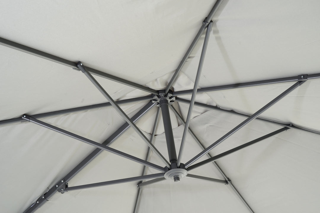 Lifestyle Garden 3m x 3m Square Cantilever Parasol - Charcoal | KENT ONLY DELIVERY
