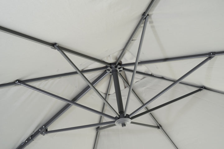 Lifestyle Garden 3m x 3m Square Cantilever Parasol - Charcoal | KENT ONLY DELIVERY
