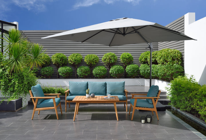 Lifestyle Garden 3m x 3m Square Cantilever Parasol - Charcoal | KENT ONLY DELIVERY