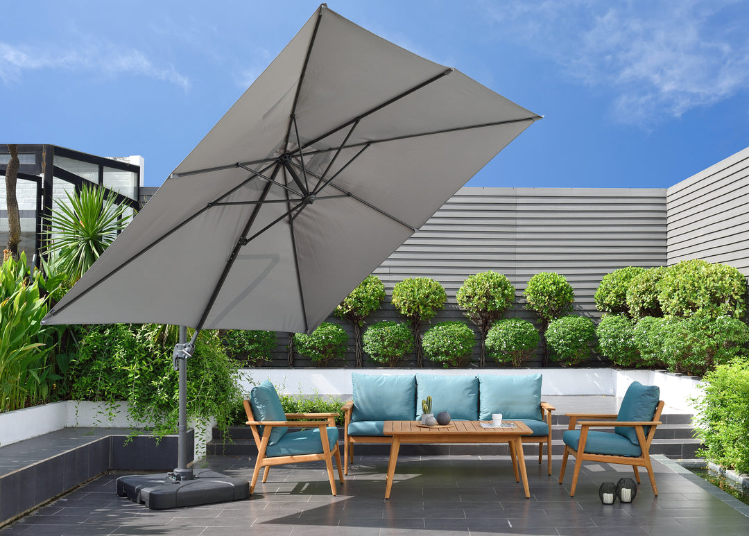 Lifestyle Garden 3m x 3m Square Cantilever Parasol - Charcoal | KENT ONLY DELIVERY