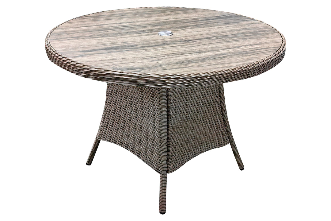 California 4 Seater Round Dining Set - Light Oak