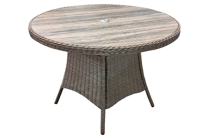 California 4 Seater Round Dining Set - Light Oak
