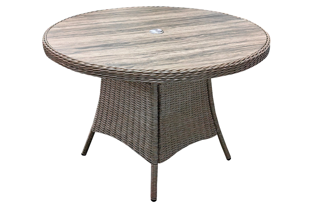 Savannah 4 Seater Round Dining Set - Light Oak