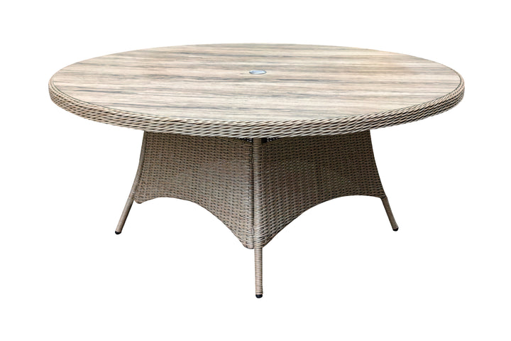 California 8 Seater Round Dining Set - Light Oak | KENT ONLY DELIVERY