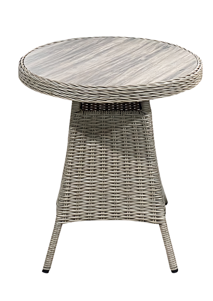Savannah 2 Seater Round Bistro Coffee Set - Light Oak