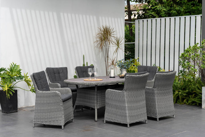 Martinique carver chair and table
