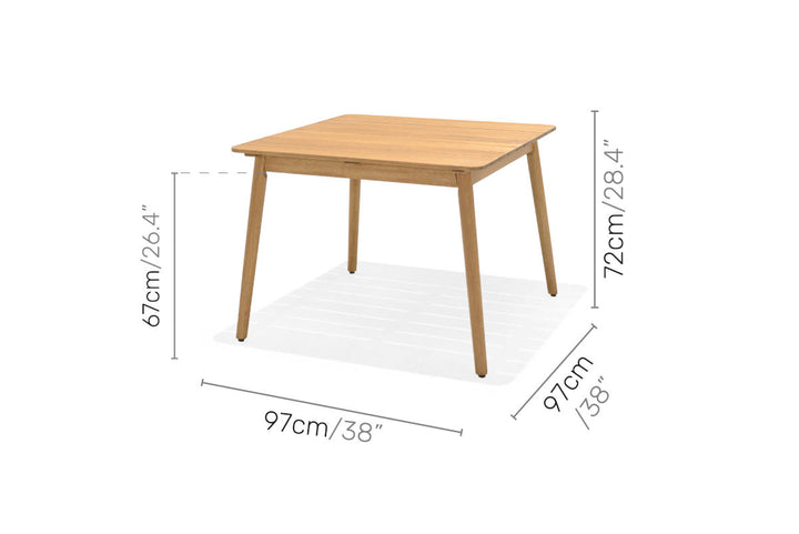 Lifestyle Garden Nassau 97cm Square Dining Table