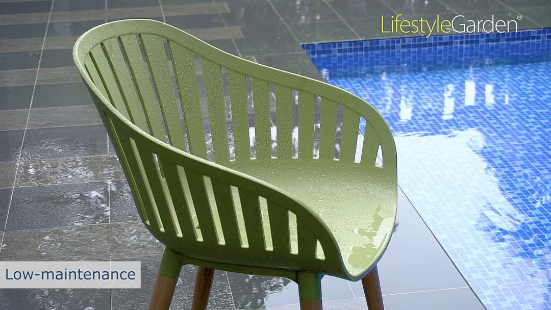 Lifestyle Garden Nassau 2 Seater Round Coffee Set - Green