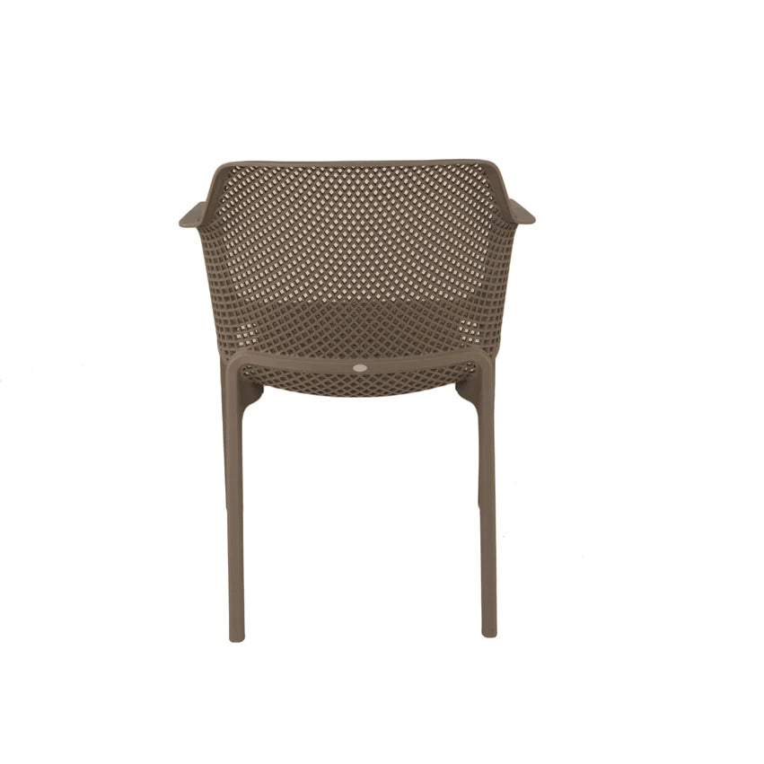 Clip 4 Seat Dining Set with Net Chairs - Turtle Dove