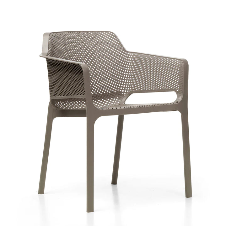 Clip 4 Seat Dining Set with Net Chairs - Turtle Dove