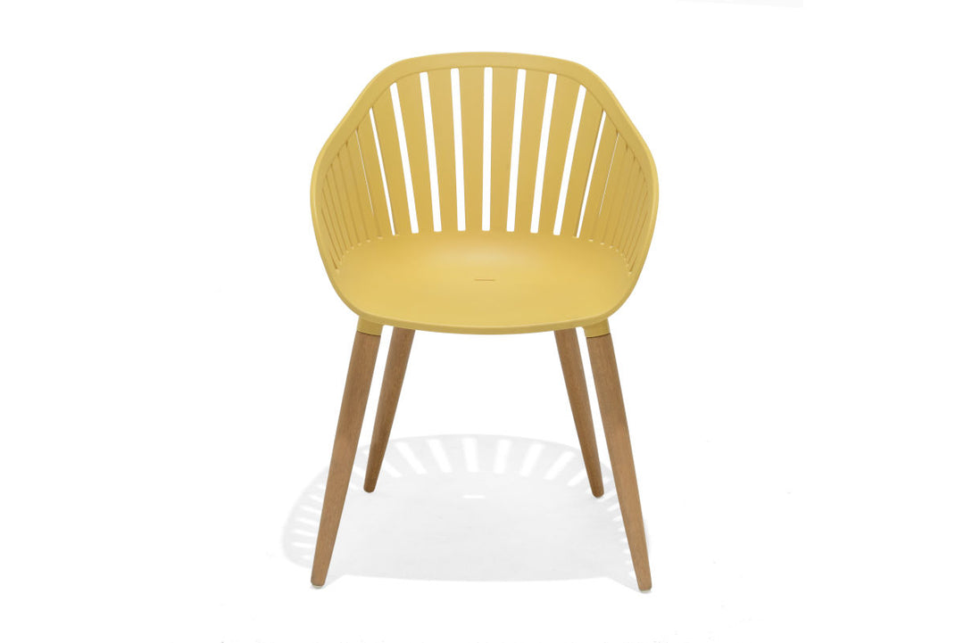 Nassau Carver Chairs x2 - Yellow by Lifestyle Garden