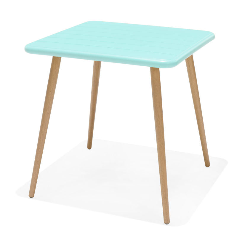 Lifestyle Garden Nassau Bistro 2 Seater 70cm Square Set - Mint Green