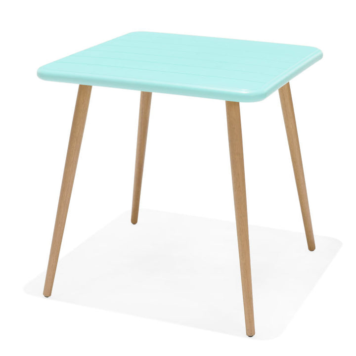 Lifestyle Garden Nassau Bistro 2 Seater 70cm Square Set - Mint Green