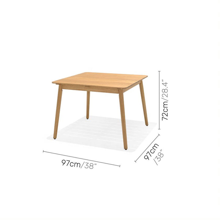 Lifestyle Garden Nassau 4 Seat Square Dining Set - White