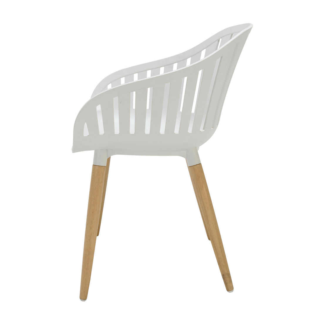 Lifestyle Garden Nassau Bistro 2 Seater 70cm Square Set - White